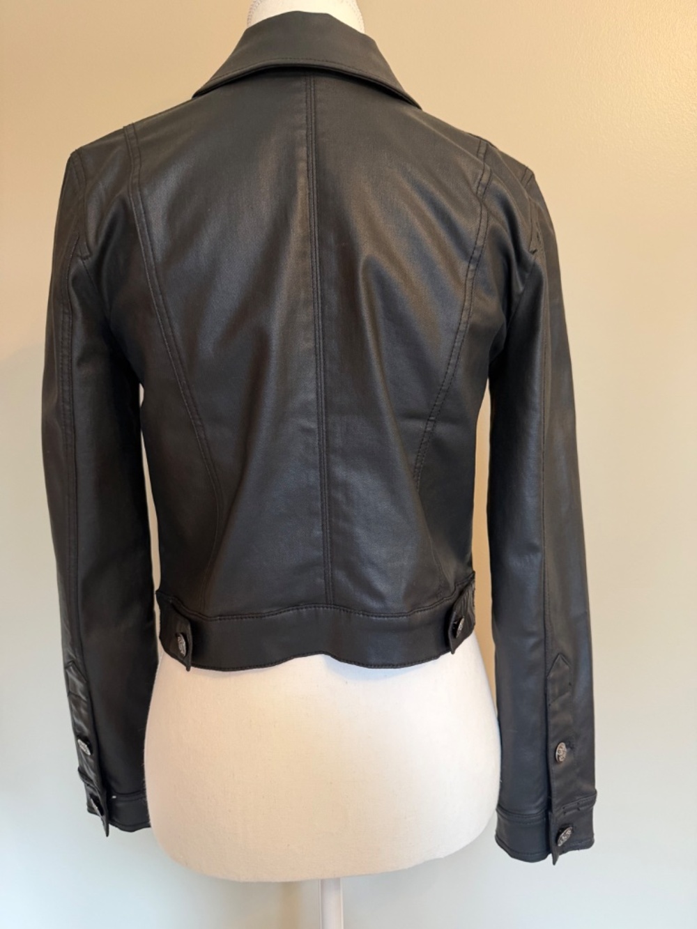 Black House White Market Coated Black Jacket - Picture 3 of 5